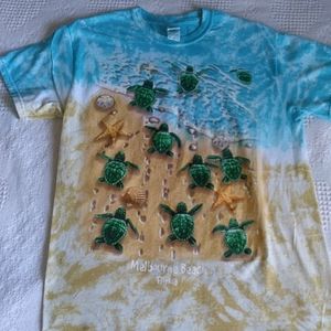 Baby Turtles tie-dye look t-shirt Med
